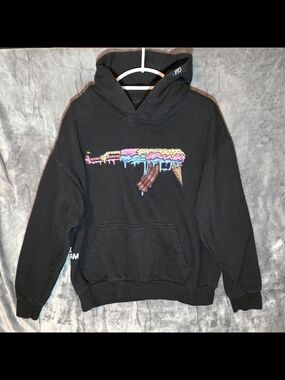 GLD Black Hoodie "Ice Cream Gun"